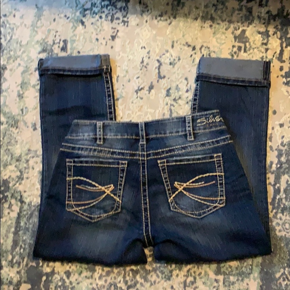 🐝Silver Capri Jeans 🐝